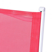 Load image into Gallery viewer, 3 Pcs Folding Garden Patio Table Chairs Set -Red