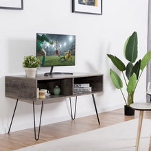 Load image into Gallery viewer, 42" TV Stand Wood Media Console with Metal Hairpin Legs
