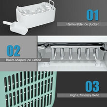 Load image into Gallery viewer, 44 lbs Portable Countertop Ice Maker Machine with Scoop-Green