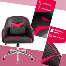 Load image into Gallery viewer, Office Chair Adjustable Height with Massage Lumbar Support-Red