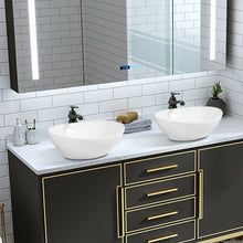 Load image into Gallery viewer, Oval Bathroom Basin Ceramic Vessel Sink
