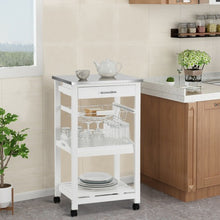 Load image into Gallery viewer, Rolling Kitchen Trolley Storage Basket And Drawers Cart