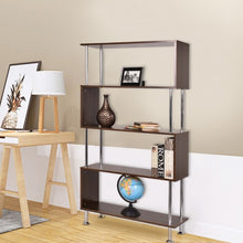 Load image into Gallery viewer, 32" x 12" x 58" Modern 4 Shelves Wooden Storage Bookshelf