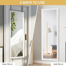 Load image into Gallery viewer, Wood Frame Full Length Hanging Mirror-White