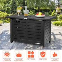 Load image into Gallery viewer, 42" 60 000 Btu Rectangular Propane Gas Fire with Cover