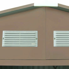 Load image into Gallery viewer, 9' x 6' Outdoor Storage Shed Tool House Sliding Door Steel-Khaki