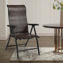 Load image into Gallery viewer, Patio Rattan Folding Chair with Armrest