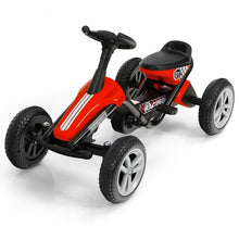 Load image into Gallery viewer, 4 Wheel Pedal Powered Ride on Racer Car for Kids-Red