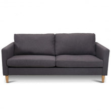 Load image into Gallery viewer, Upholstered Modern Fabric Love Seat Sofa-Gray