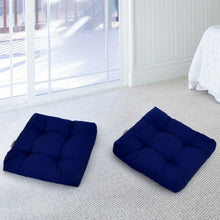 Load image into Gallery viewer, 21" x 21" Patio Chair Seat Cushion Pads for Indoor and Outdoor-Navy