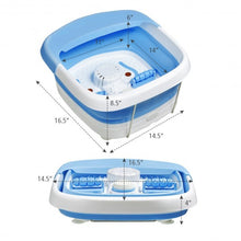 Load image into Gallery viewer, Foot Spa Bath Motorized Massager with Heat Red Light-Blue