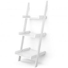 Load image into Gallery viewer, 3 Tier Leaning Wall Ladder Display Planting Storage Rack