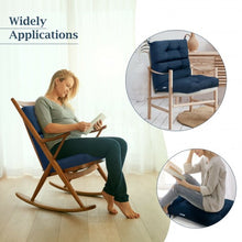 Load image into Gallery viewer, 22" x 44" Tufted Outdoor Patio Chair Seating Pad-Blue