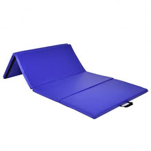 Load image into Gallery viewer, 4'x8'x2" Folding Panel Gym Fitness Gymnastics Mat-Blue