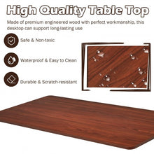 Load image into Gallery viewer, 55" One-Piece Universal Tabletop for Standard and Sit to Stand Desk Frame-Espresso