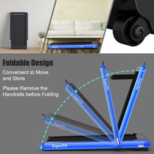 Load image into Gallery viewer, 4.75HP 2 In 1 Folding Treadmill with Remote APP Control-Navy