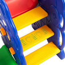 Load image into Gallery viewer, 3 in 1 Junior Children Climber Slide Swing Seat Basketball Hoop