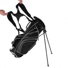 Load image into Gallery viewer, Golf Stand Cart Bag with 6-Way Divider Carry Pockets-Black