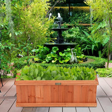 Load image into Gallery viewer, 2' x 4" Wooden Decorative Planter Box for Garden Yard and Window