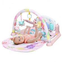 Load image into Gallery viewer, 3 in 1 Fitness Music and Lights Baby Gym Play Mat-Pink