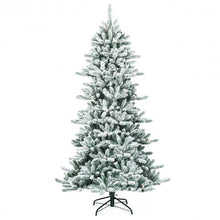 Load image into Gallery viewer, 7Ft Snow Flocked Slim Artificial Christmas Fir Tree