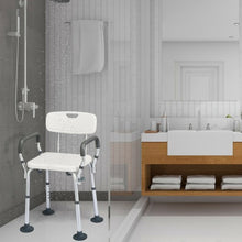Load image into Gallery viewer, Shower Chair Spa Bathtub with Removable Armrests & Back