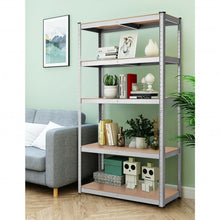 Load image into Gallery viewer, 35.5" x 71" Adjustable 5-Layer 2000 lbs Capacity Tool Shelf -Silver