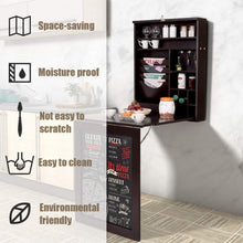 Load image into Gallery viewer, Space Saver Convertible Wall Mounted Desk-Coffee
