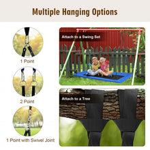Load image into Gallery viewer, 60" Platform Tree Swing Outdoor with 2 Hanging Straps-Blue
