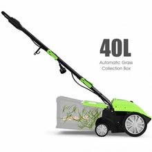Load image into Gallery viewer, 12Amp Corded Scarifier 13" Electric Lawn Dethatcher -Green