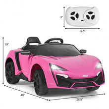 Load image into Gallery viewer, 12V 2.4G RC Electric Vehicle with Lights-Pink