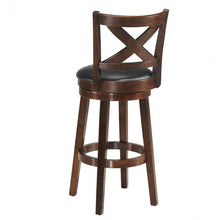 Load image into Gallery viewer, Swivel Counter Height X-back Upholstered Dining Chair-29"