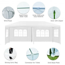 Load image into Gallery viewer, 10' x 20' 6 Sidewalls Canopy Tent with Carry Bag