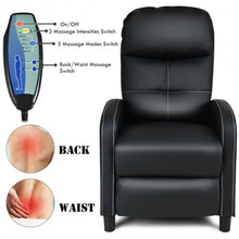 Load image into Gallery viewer, Massage Leather Recliner Chair with Remote Control