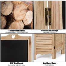 Load image into Gallery viewer, 4-Panel Folding Privacy Room Divider Screen with Chalkboard