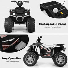 Load image into Gallery viewer, 12V Kids 4-Wheeler ATV Quad Ride On Car -Black