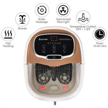Load image into Gallery viewer, Portable Foot Spa Bath Motorized Massager with Shower-Coffee