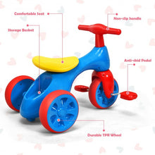 Load image into Gallery viewer, Toddler Tricycle Balance Bike Scooter Kids Riding Toys w/ Sound & Storage-Red