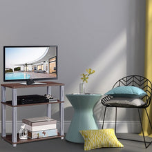 Load image into Gallery viewer, 3-Tier TV Media Stand Component Console Multipurpose Shelf Display-Walnut