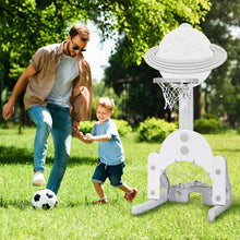 Load image into Gallery viewer, 3 in 1 Kids Basketball Hoop Set with Balls-White