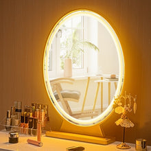 Load image into Gallery viewer, Hollywood Vanity Lighted Makeup Mirror Remote Control 4 Color Dimming-Golden