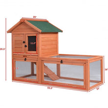 Load image into Gallery viewer, Outdoor Wooden Rabbit Bunny Chicken Coops Cages with Tray
