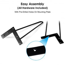 Load image into Gallery viewer, Set of 4 Solid Iron Metal Hairpin Coffee Table Legs-16"