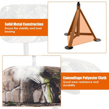 Load image into Gallery viewer, Swivel Hunting Chair Tripod Blind Stool with Detachable Backrest