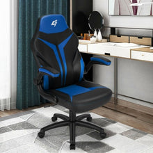 Load image into Gallery viewer, Height Adjustable Swivel High Back Gaming Chair Computer Office Chair-Blue