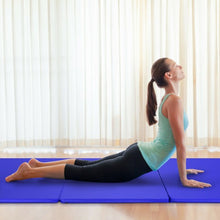 Load image into Gallery viewer, 6' x 4' Tri-Fold Gymnastics Mat Thick Folding Panel-Blue