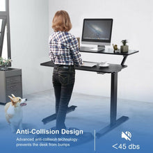 Load image into Gallery viewer, Electric 2-Tier Standing Desk Mobile Sit Stand Desk Height Adjustable-Black