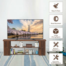 Load image into Gallery viewer, Wood Storage Cabinet TV Stand for TVs up to 50"-Coffee