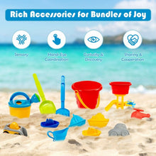Load image into Gallery viewer, Kids Sand and Water Activity Table Sandbox with 18 Pieces Accessories