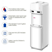 Load image into Gallery viewer, 5 Gallon Compressor Top Loading Cold Hot Water Dispenser
